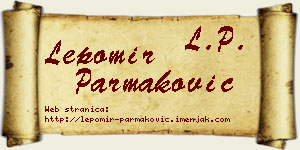 Lepomir Parmaković vizit kartica